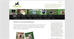 Desktop Screenshot of luckydayrescue.org